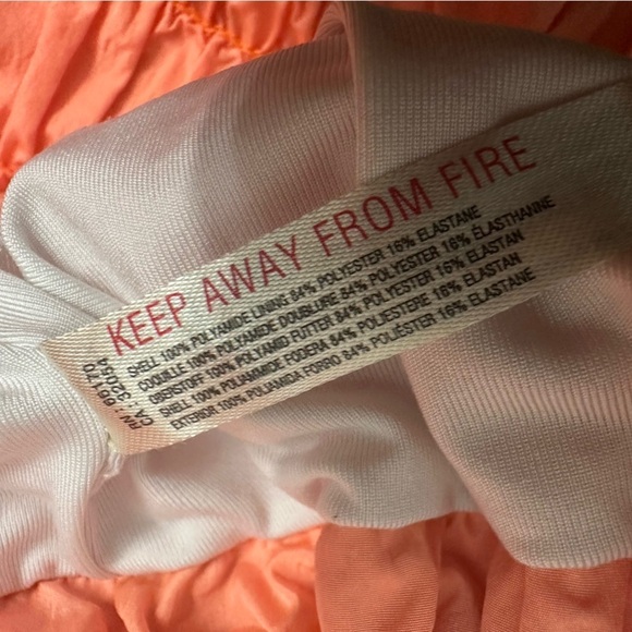 Free People Shorts the Way Home Orange Neon Casual High Waisted Gym Size Small - Picture 6 of 7